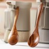 Wooden Spoons Handmade Wood Serving Spoons Comfortable Grip Coffee Spoons