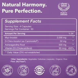 Myo Inositol D-chiro Inositol Adicionado Con Vitamina D 120c