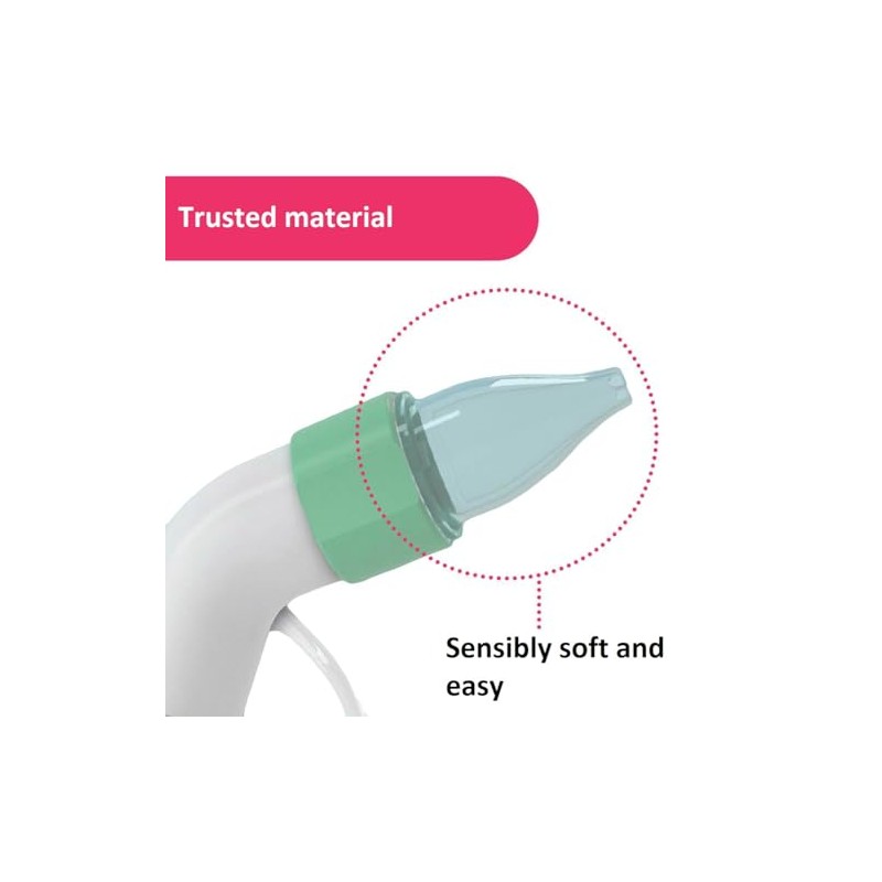 CHICCO, Aspirador Nasal Para Bebé PhysioClean, Boquillas Desechables