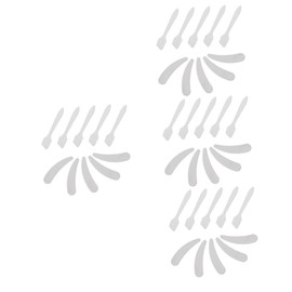 FOMIYES 40 Pcs Small Crescent Cream Spoon Spatula Facial Cream Spoon Eye Cream Applicator Makeup Gadgets Makeup Plastic Scraper Beauty Spoon Face Travel Plastic Pp Funnel