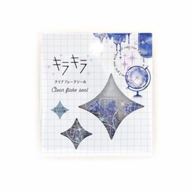 World Craft KFS-031 Glitter Clear Flake Sticker Fantasy