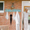 IBosins Large Pool Towel Rack with 10 Hooks, Towel Holder