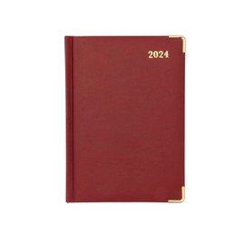 Collins Debden Classic 2024 Diary Compact Day a Page Business Planner (with Appointments) - Business Planner and Organiser - January to December 2024 Diary - Daily - Red - 1250V.15-24