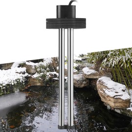HITOP Outdoor Pond Heater - 150W 300W 600W Aquarium Heater for Small Ponds, Ponds De-icer with Long Cable Wire and Floatable Foam