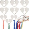 GORGECRAFT 100PCS Wood Thread Embroidery Floss Organizer Heart Cross Stitch