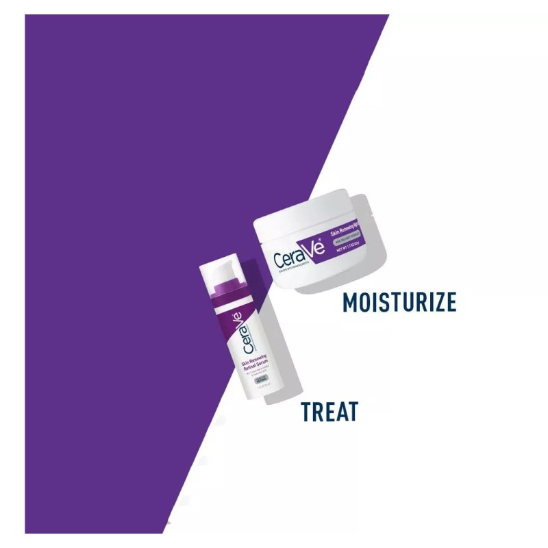 Cerave Suero Retinol Skin Renewing Y Crema De Noche Antiedad