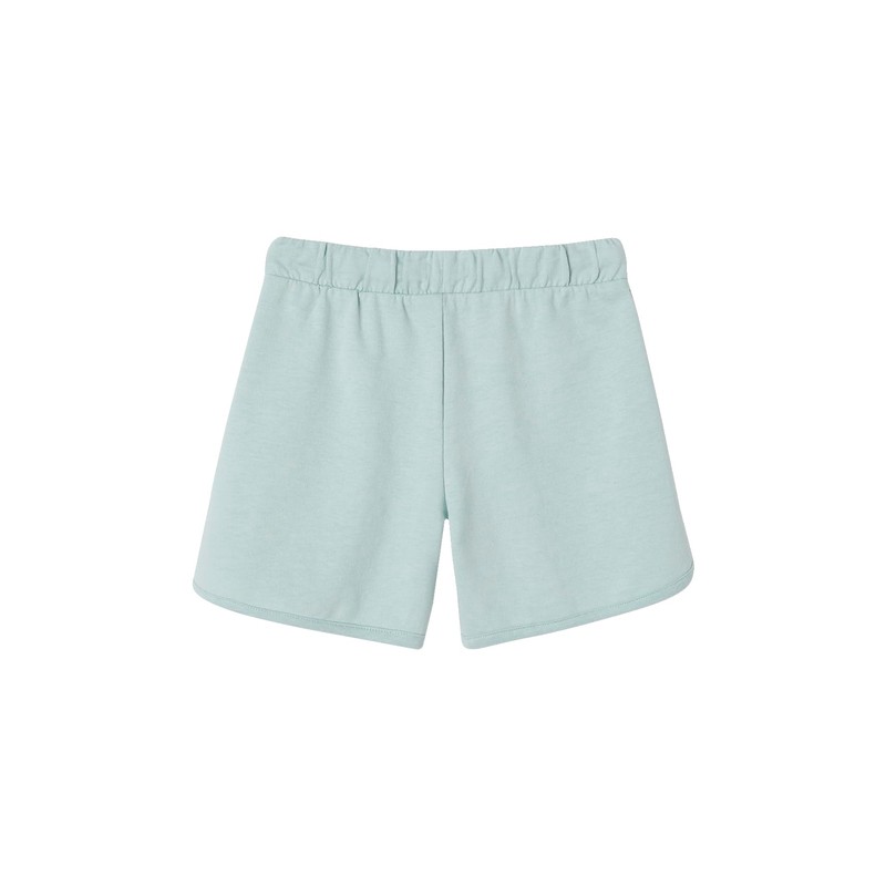 Vertbaudet Girls Sweat Shorts with Recycled Polyester Aqua 110, green