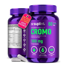 Polynicotinato de Cromo 250 mcg  Suplemento Vegano de Cromo  Mineral Esencial de Alta Calidad para Metabolismo y Energa  Sin OGM  60 Cpsulas          