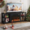 JUMMICO Fireplace TV Stand with 23" Electric Fireplace, Entertainment Center