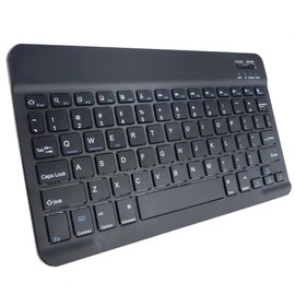 BoxWave Keyboard Compatible with Jumper EZpad Go Tablet - SlimKeys Bluetooth Keyboard, Portable Thin with Chiclet-Style Keys - Jet Black