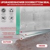 30" Chrome Framed Shower Door Replacement Bottom Deflector, Applied Mounting