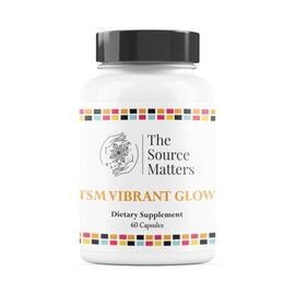 The Source Matters Vibrant Glow Advanced Skin, Hair & Nail Support with Collagen Boosting Silica, MSM, Saw Palmetto, Betaine HCl & More for Stronger Hair & Nails (60 Capsules)