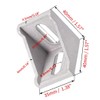 Boxonly 40mm x 40mm Inside Corner Bracket Gusset,Corner Brace Angle