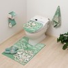 SENKO DECORMUSEE 31984 Samilla Ear Length Toilet Mat, Approx. 37.4