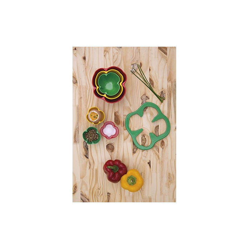 zakdesigns"Pepper" Bowl, Multi-Colour, 3-Piece