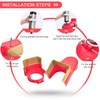 Daedalus NL330 CNC Dust Shoe, 80mm, Red