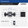 BRINKS – Contemporary Non-Locking Interior Ball Door Knob, Tuscan Bronze
