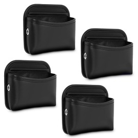 NAFJYR 4 Pcs Car Side Storage Pocket, Pu Leather Car Door Organizer