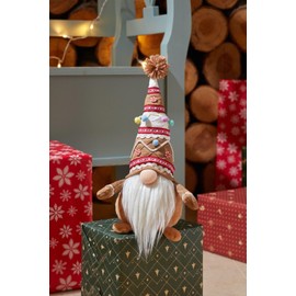 Three Kings Christmas Gingerbread Freestanding Weighted Base Nordic Gnome Santa Gonk 35cm Tall