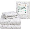 RUVANTI 4 Pcs Cotton Sheets - 100% Natural Cotton Soft,