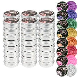Dazzle Putty Toy Goody Putty Mini Tins 8 Pack (6 Sets) Bulk Glitter Putty Fidget Toy