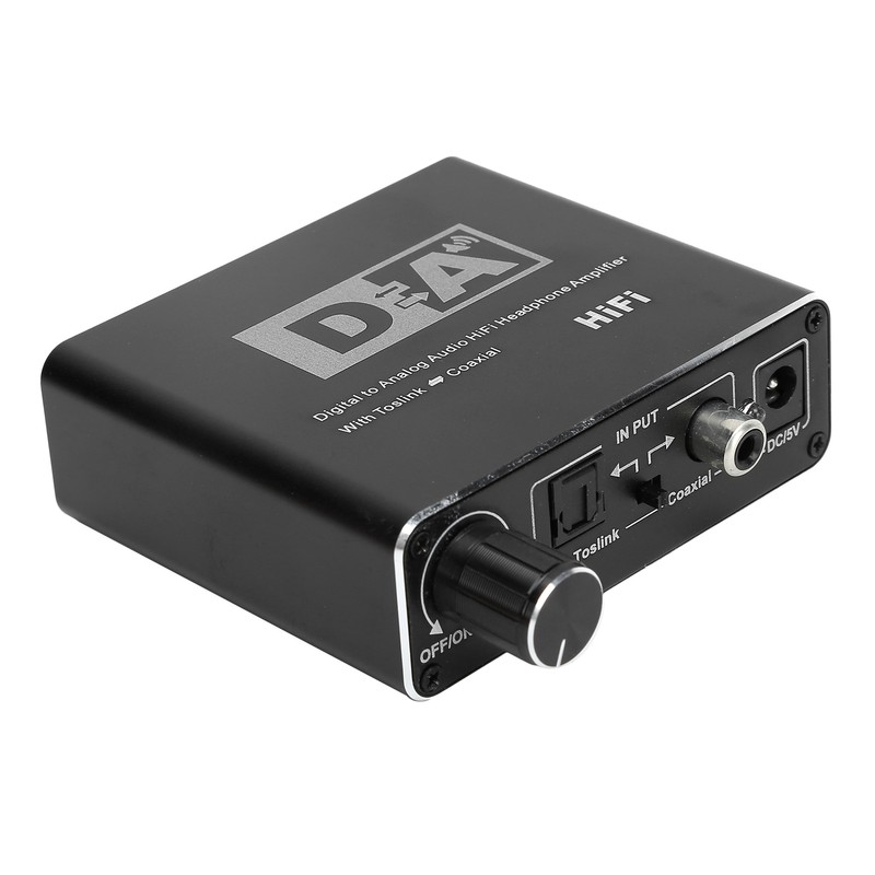 Digital to Analog Fiber Converter Volume Adjustment Coaxial to 5.1