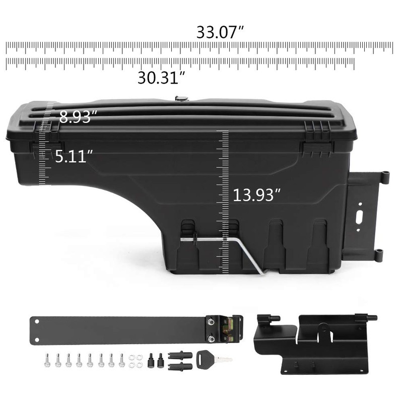 G-PLUS Truck Bed Storage Box Tool Box Compatible with Chevy