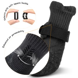 Scheppend Dog Socks to Prevent Licking Paws，Dog Socks for Hardwood Floors Anti Slip Indoor,Sunmer Dog Paw Protectors for Dogs Hot Pavement Small