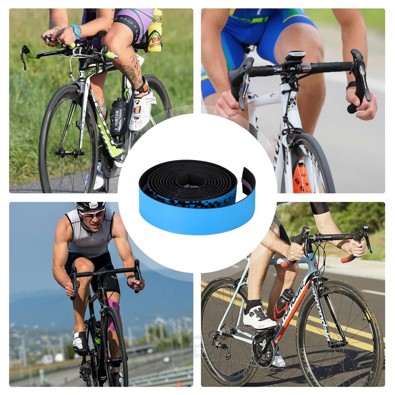 Bicycle Bar Tape, Drop Handlebar Tape, Anti-Slip, Grip Tape, Lightweight,