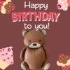 TUEPULL 35" Bear Foil Balloons for Birthday Anniversary Bear Theme
