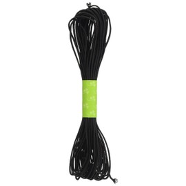 Clover 26-020 Round Rubber, Thickness Approx. 0.06 inches (1.5 mm), 23.2 ft (6 m) Roll, Black
