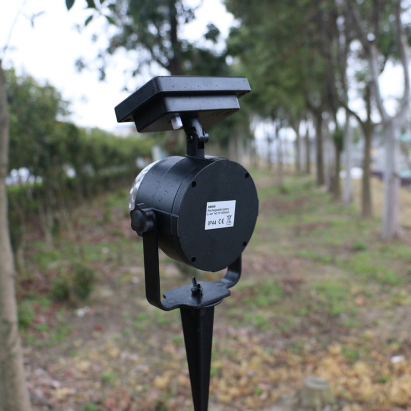 Outdoor Waterproof Solar Panel Festival LED Fairy Spotlight Projector Lamp