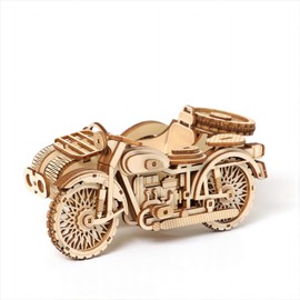 BENNAMA 3D Wooden Puzzles Motorcycle and Sidecar Model Kits, Brainteaser and Puzzle for Christmas/Birthday,Gifts for Adults and Teens to Build Combination