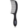 Wet Brush Black Wide Tooth Detangling Comb - WaveTooth Design