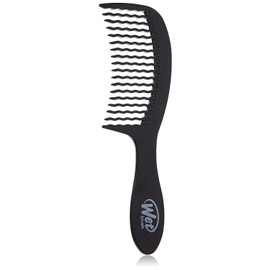 Wet Brush Black Wide Tooth Detangling Comb - WaveTooth Design - Gentle on Scalp