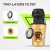 RVMATE RV Water Pressure Regulator with Adjustable Knob, Brass Lead-Free