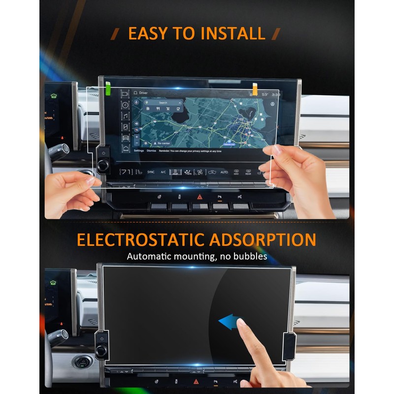 CDEFG 2 Pack Hummer EV Screen Protectors, 13.4" Touchscreen &