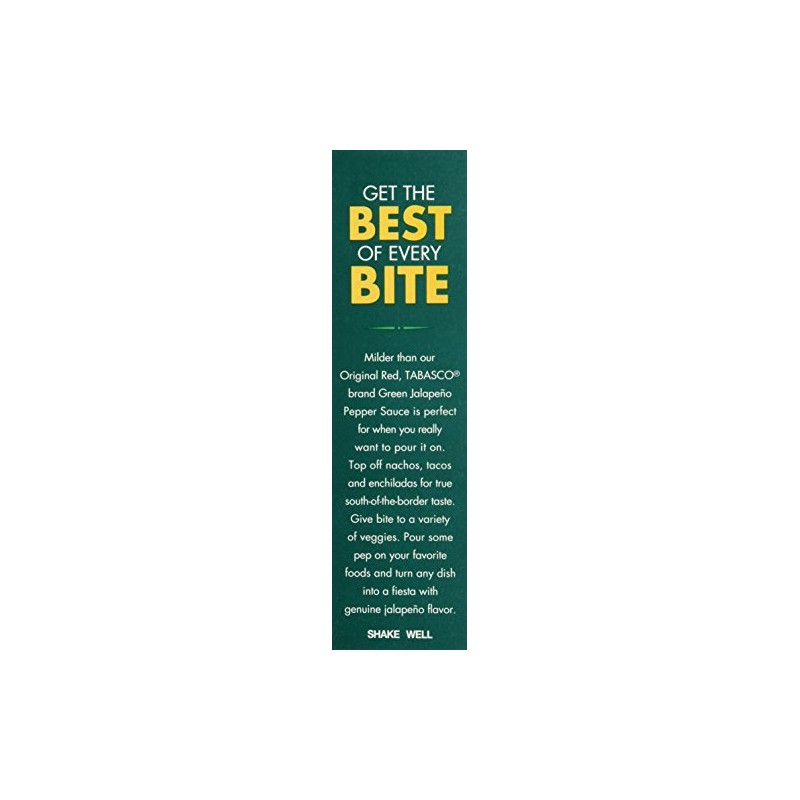 TABASCO brand Green Jalapeno Pepper Sauce; 2 oz bottle