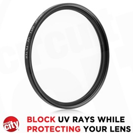 Circuit City Professional Digital Photography Filter Kit (UV, CPL, ND4) for Camera Lens with 52MM Filter Thread + Filter Pouch