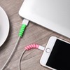 Jetec 24 Pcs Charger Cable Protector,Silicone Flexible Cable Saver,Spiral USB