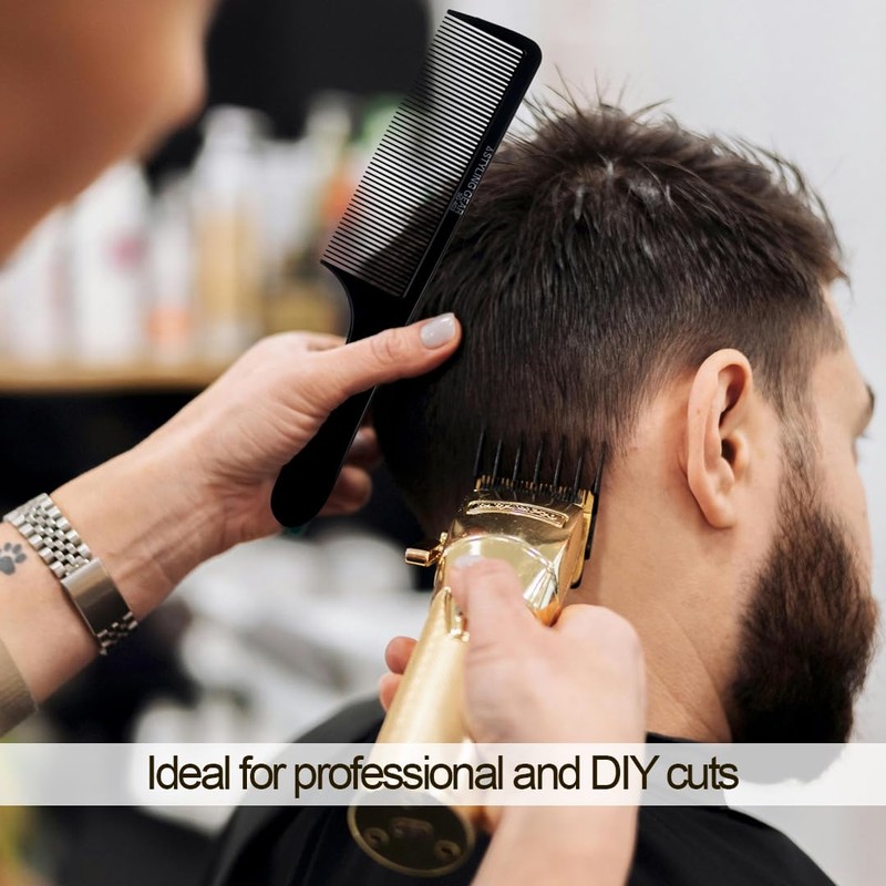 12 Pack – No. 403 Flexible Fade Barber Clipper Combs.