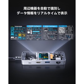 DOCKCASE 6-in-1 usb c hub (skeleton version): 1000Mbps LAN Port, 4K@60Hz HDMI Port, 5Gbps High Speed Data Transfer, PD100W Rapid Charge, Multimedia Hub for Extension, Compatibility and Heat