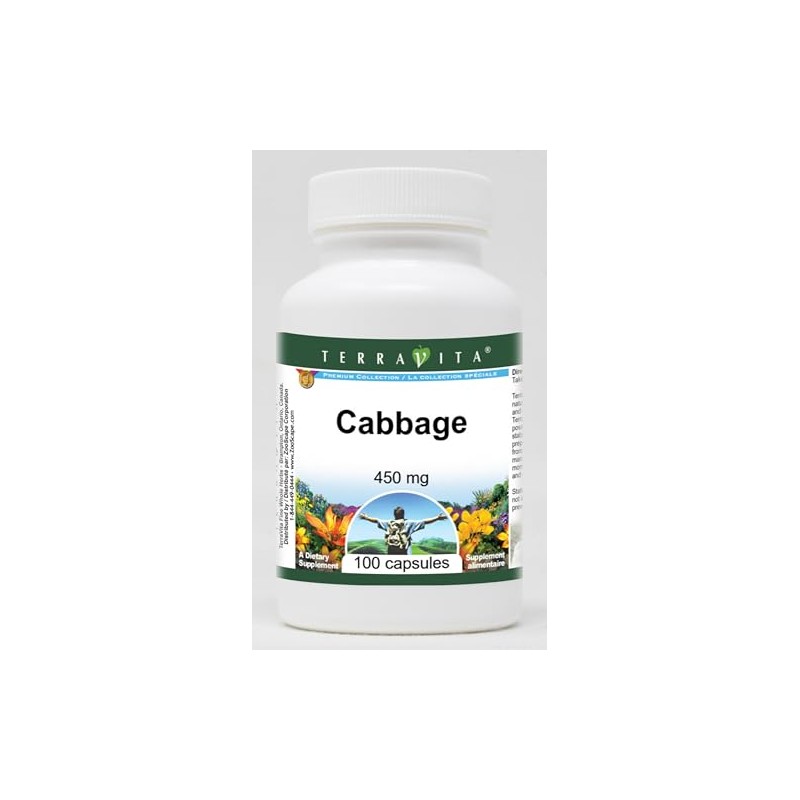 Terravita Cabbage - 450 mg (100 Capsules, ZIN: 519441)