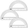 Mr. Pen- Plastic Protractor, 3 Pack, 6 Inch, Clear Protractors