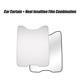 Blazeray for Ford Mustang 2021 2022 2023 Mach E Sunshade, Mach-E Accessories,Foldable Glass Roof Sunshade with Sunroof Reflective Covers,Blocks 99% UV Rays and Keep Cool(White)