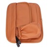 Waterproof Storage Bag Artificial Leather Brown Zipper Organizer for Vespa