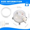 Himrsbuy Air Differential Pressure Switch 20-200Pa Adjustable Micro- Pressure Air
