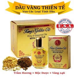 Kings Dau Vang Thien Tue King’s Golden Oils 15ml King Of Essential Oils With 24K Gold