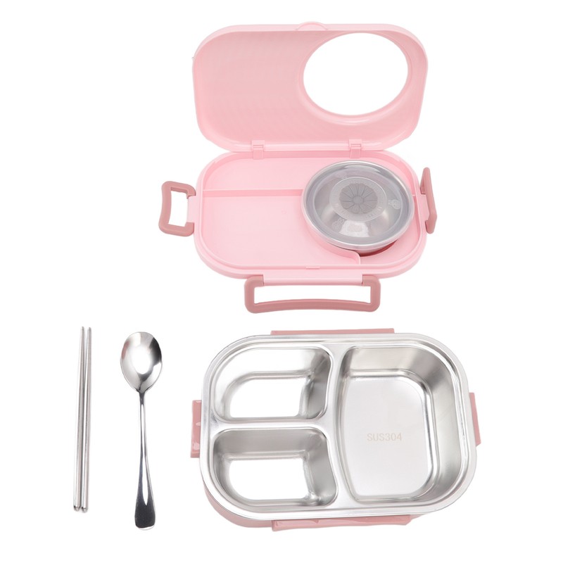 1450ml Bento Lunch Box Stainless Steel Compartment Thermal Bento Box