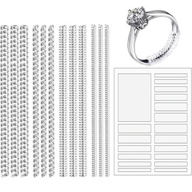 Ring Size Adjuster for Loose Rings, Eiito Ring Sizers Ring Spacers or Ring Tightener - Invisible Ring Guards - 6 Sizes Fitter, Resizer Fit Almost Any Size Rings